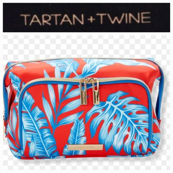 Tartan & Twine Tropical Vibe Double Zip Cosmetic Bag - Picture 1 of 8